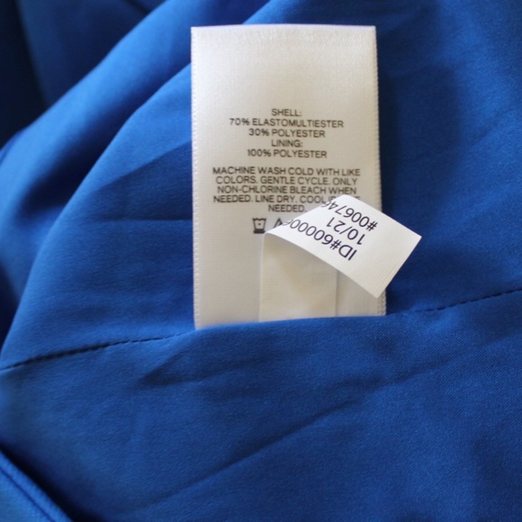 Express NWOT Blue Buttoned Suit Blazer Jacket XS - Picture 8 of 9